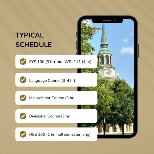 Today’s a big day for #wfu28. Here are some helpful reminders as you prepare for registration at 10 am EDT this morning. Keep in mind that the schedule you build this week is a great FIRST DRAFT ✍️ 

You will be able to review and edit your schedule pending course availability when you arrive on campus in August.